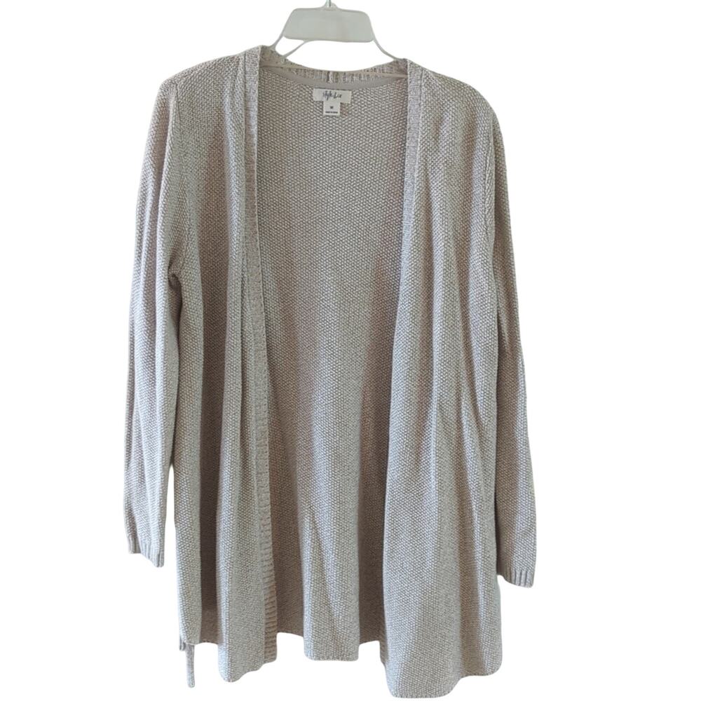 EUC Style & Co Tan Cardigan